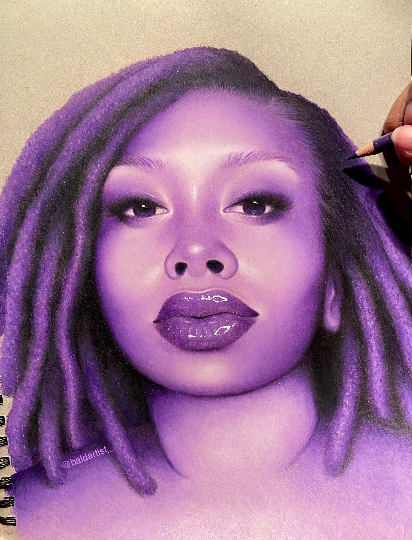 Custom Colored Pencil Portrait