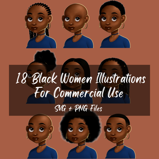 18 Black Women Illustrations